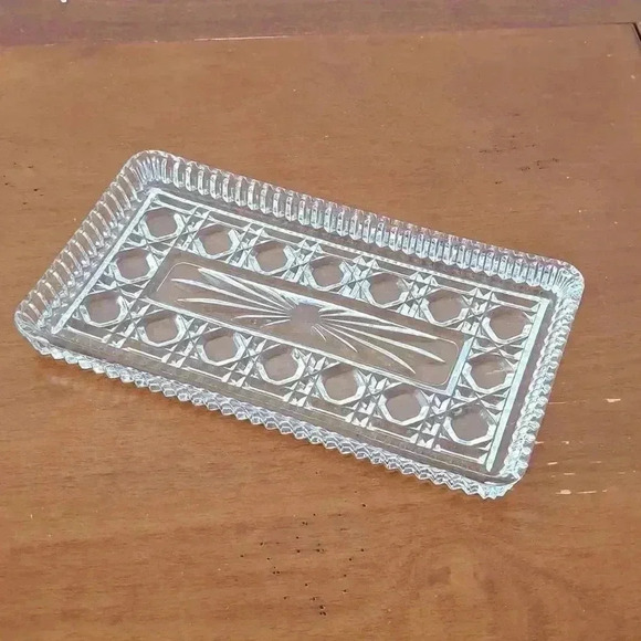Tray GLASS ETCHED - Picture 1 of 4